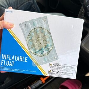 Sunburst Inflatable Float - Blue and White NEW